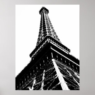 Affiches Eiffel en blanc