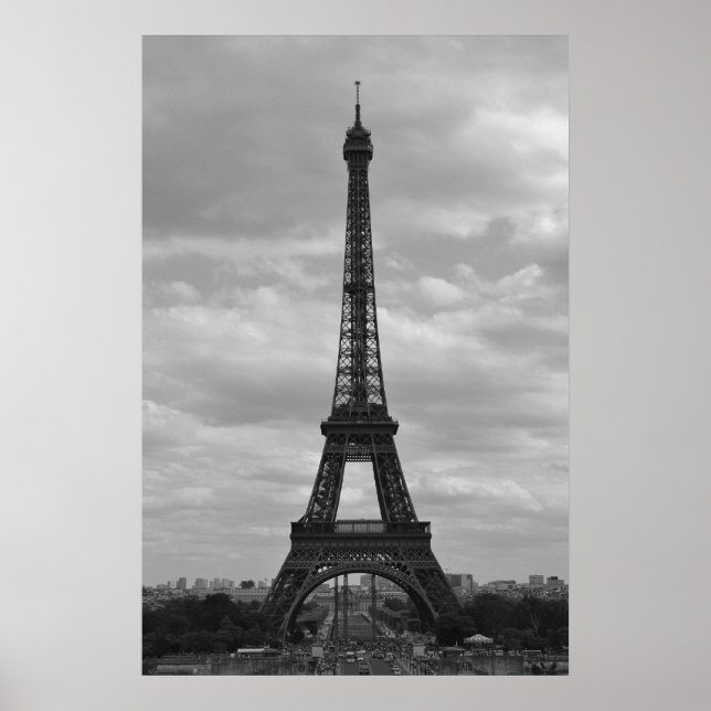 Affiches eiffel noir et blanc (Devant)