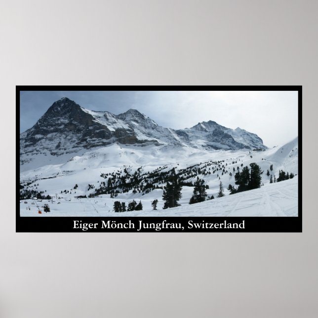 Affiches Eiger Mönch Jungfrau, Suisse (Devant)