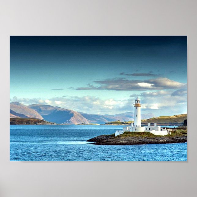 Affiches Eilean Musdile Lighthouse Scotland Pittoresque Vie (Devant)
