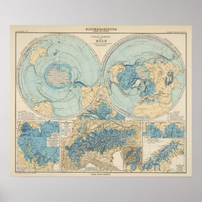 Affiches Eisverbreitung Atlas Map (Devant)