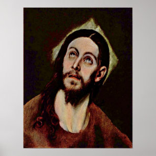 Affiches El Greco - Head of Christ