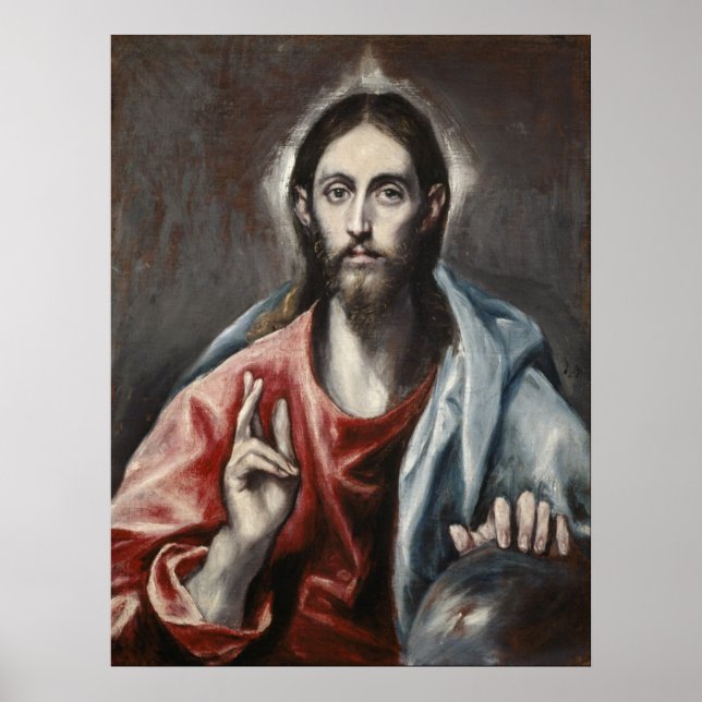 Affiches El Greco - Le Christ bénissant (Devant)