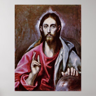 Affiches El Greco - le sauveur du monde