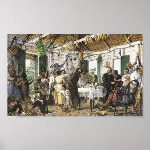 Affiches EL Velorio de Francisco Oller
