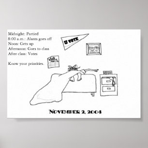 Affiches Électrice étudiante