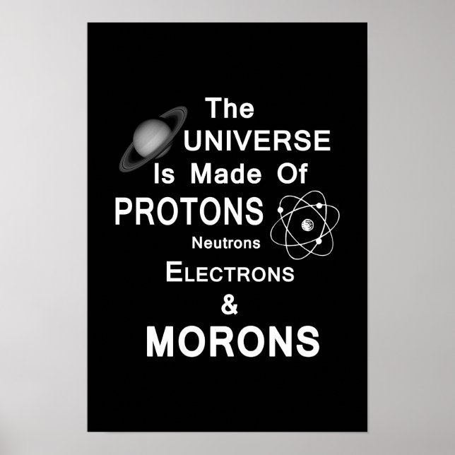 Affiches Électrons Et Morons À Neutrons De Protons (Devant)