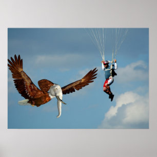 Affiches Elégant aigle éléphant