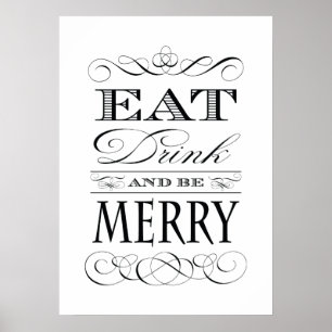 Affiches Elegant Vintage Poster: Kitchen, Bar or Restaurant