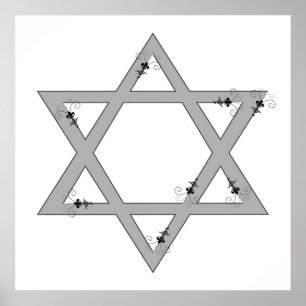 Affiches elegent star of david