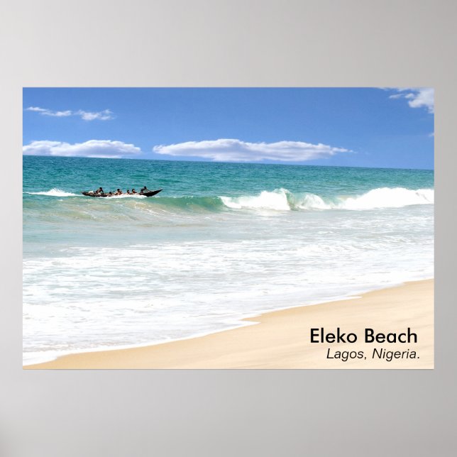 Affiches Eleko Beach, Lagos, Nigeria. (Devant)