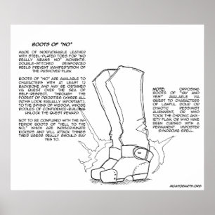 Affiches Élément magique : Bottes de "Non"