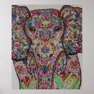 Affiches Éléphant prisé