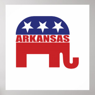 Affiches Eléphant républicain de l'Arkansas