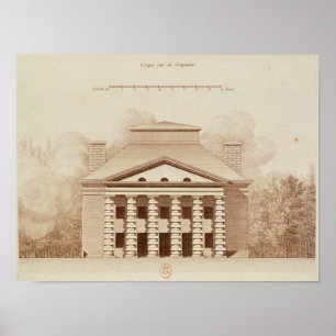 Affiches Élévation de la maison du directeur du sel