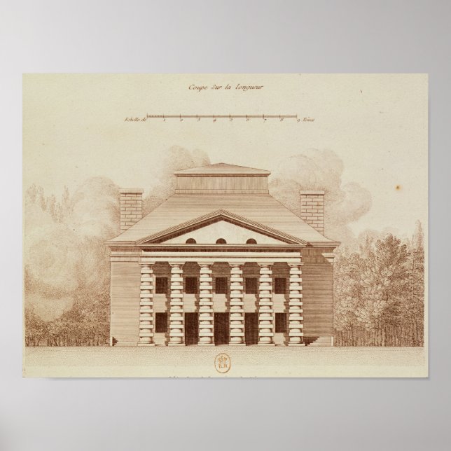 Affiches Élévation de la maison du directeur du sel (Devant)