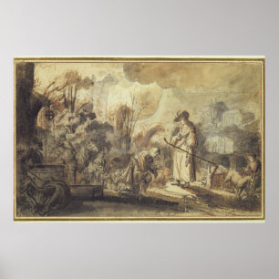 Affiches Eliezer et Rebecca au puits