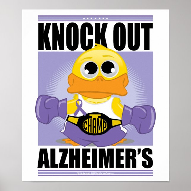 Affiches Éliminer la maladie d'Alzheimer (Devant)