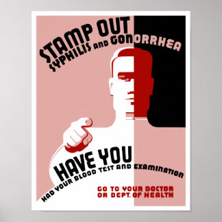 Affiches Éliminer La Syphilis Et La Gonorrhée — WPA