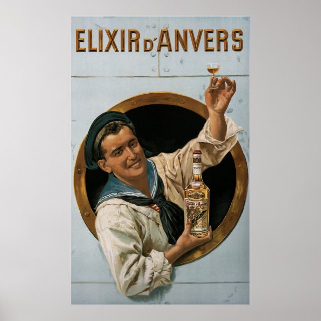 Affiches Elixir D’Anvers ~ par Gerard Portielje Belgique 19 (Devant)