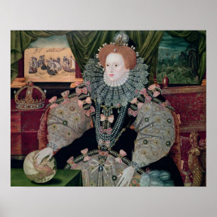 Affiches Elizabeth I, portrait d'armada, c.1588