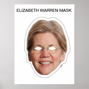 Affiches Elizabeth Warren Mask