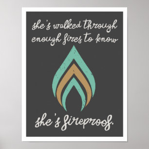 Affiches Elle est pare-feu 11"14" Art Print II