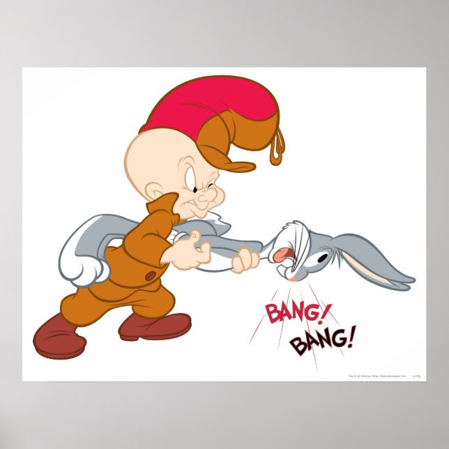 Affiches ELMER FUDD™ and BUGS BUNNY™ (Devant)