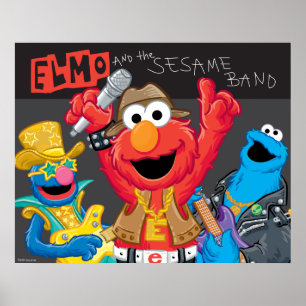 Affiches Elmo et le Sesame Band Rock