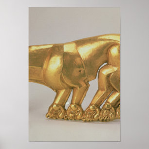 Affiches emblème du bouclier sous forme de panthère