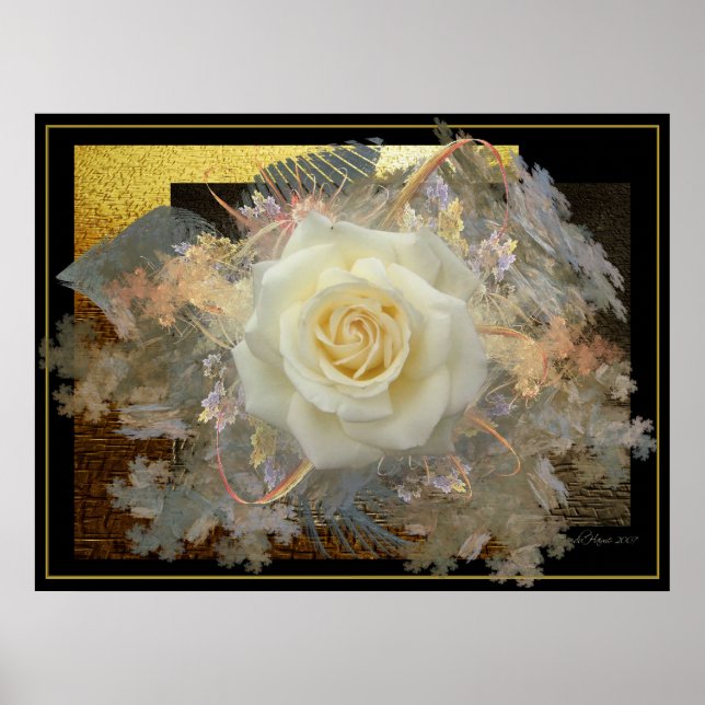 Affiches Embrasse D'Un Rose (Devant)