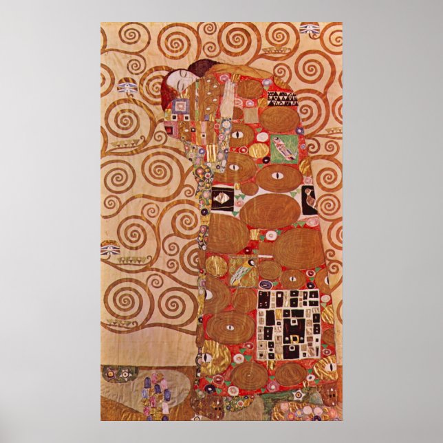 Affiches Embrasser par Gustav Klimt (Devant)