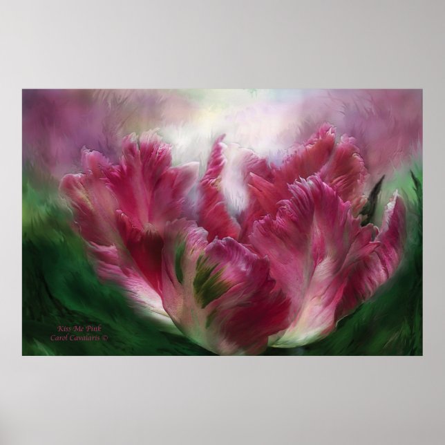 Affiches Embrassez-moi Pink Art Poster/Imprimer (Devant)