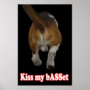 Affiches Embrassez mon basset