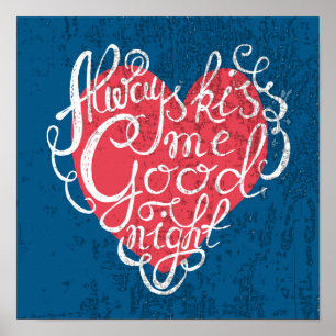 Affiches Embrassez-toujours moi bonne nuit