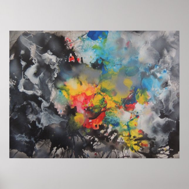 Affiches Émergence de couleur (Devant)