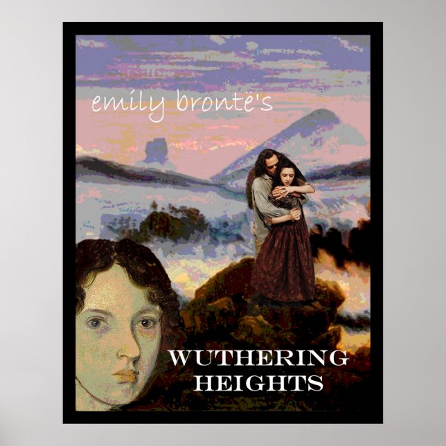 Affiches Emily Bronte avec Heathcliff et Cathy (Devant)