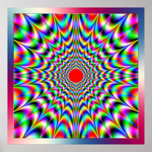 Affiches Émission de couleurs vibrantes