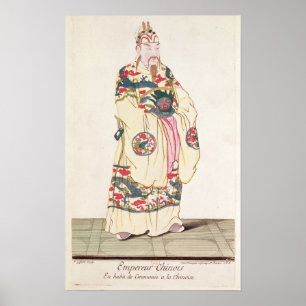 Affiches Empereur chinois dans le costume cérémonieux
