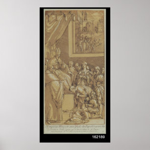 Affiches Empereur Henri IV aux pieds de pape Gregory