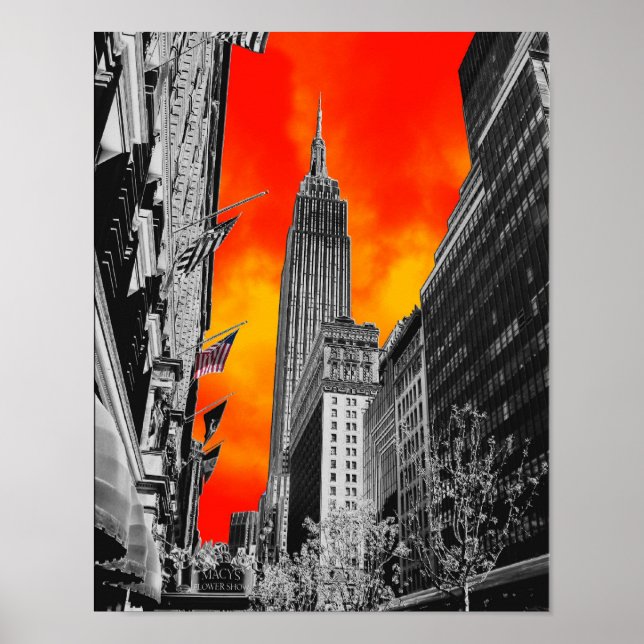 Affiches Empire State Building, New York, NY (Devant)