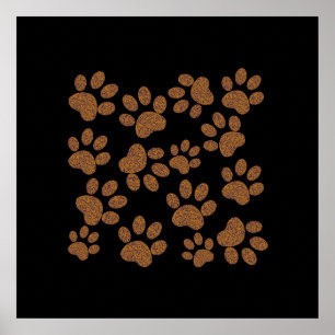 Affiches empreinte de chien pour les murs