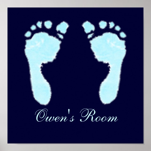 Affiches Empreintes bébé (Garçon) (Devant)