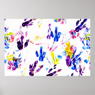 Affiches empreintes de pas de pingouin