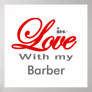 Affiches En amour avec mon Barbier