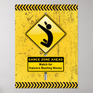 Affiches En avant-Montre de zone de danse pour des danseurs