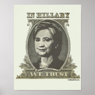 AFFICHES EN HILLARY NOUS FAISONS CONFIANCE