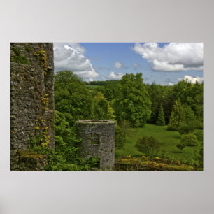 Affiches En Irlande, au château de Blarney, une tour en pi