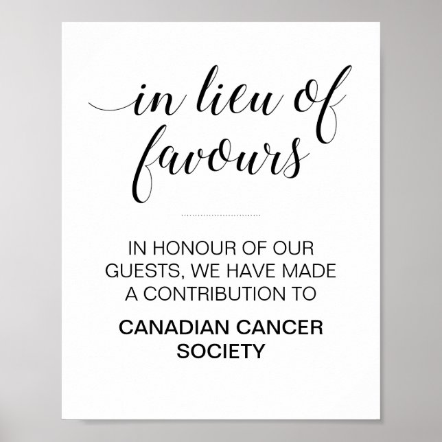 Affiches En Lieu Et Place Des Faveurs Organismes De Bienfai (Devant)