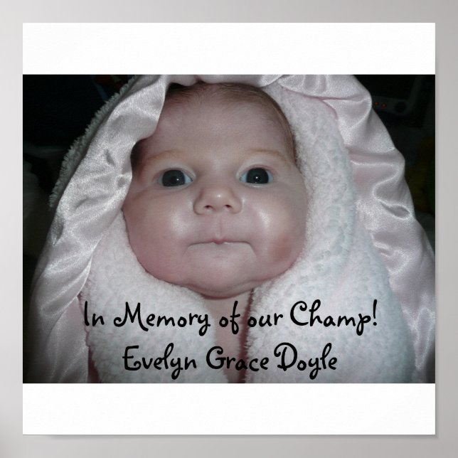 Affiches En mémoire de notre Champ ! Evelyn Grace D. (Devant)